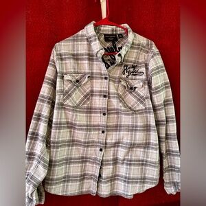 Harley-Davidson Plaid Button-Up Shirt